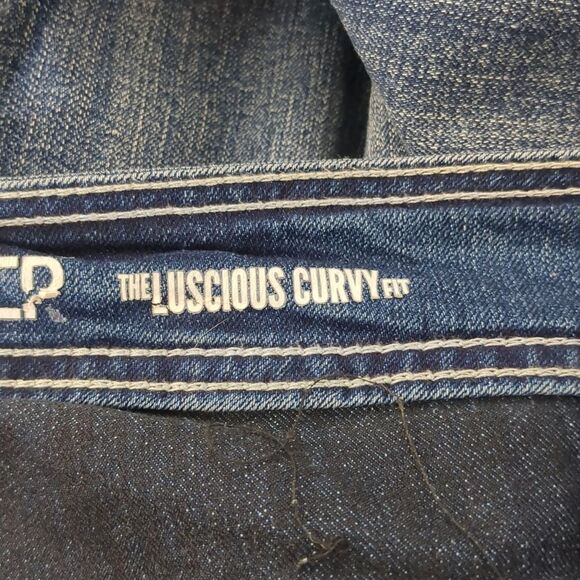 Wallflower Lucius Curvy Stretch Jeans Straight Leg Women's Plus Size 24 Short - Picture 8 of 9